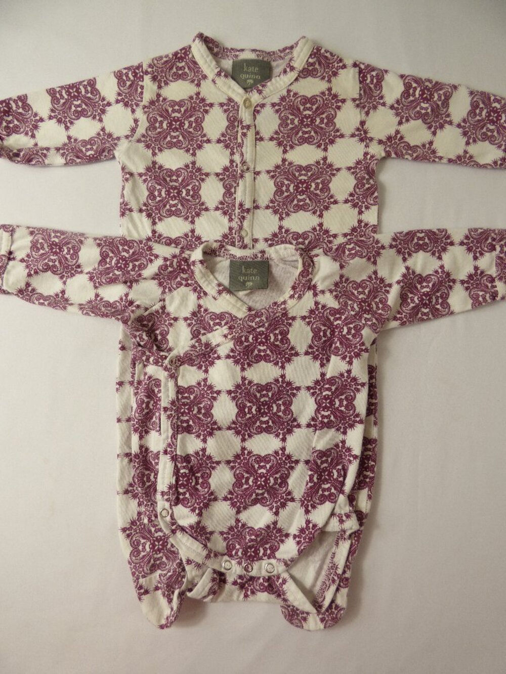 Vintage Kate Quinn Organic Cotton Baby Clothes Set, Size 0-3 Months